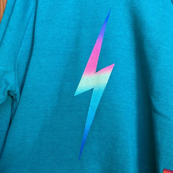 Aviator nation blue cropped sweatshirt - Picture 3 of 5